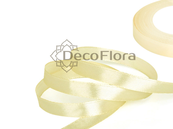 Лента атласная 0,6cm*20м - 09 - шампань