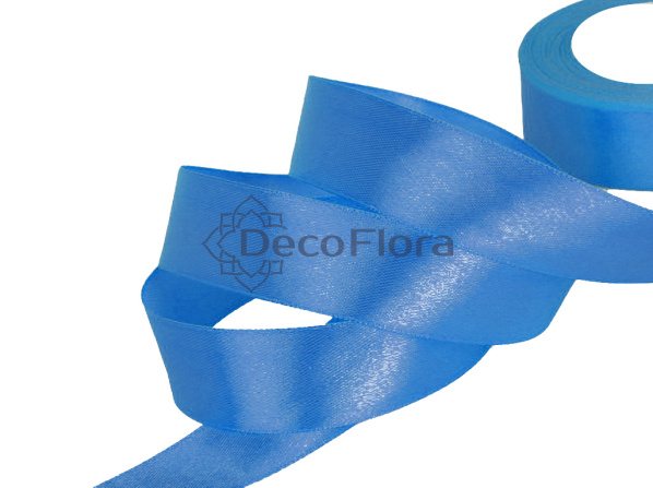 Лента атласная 5cm*20м - 1052 - темно-голубой 