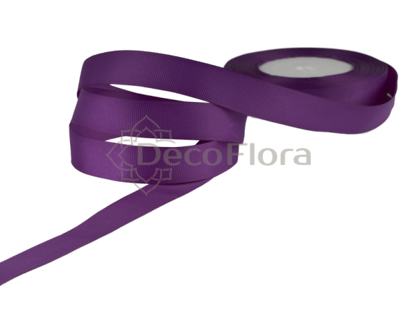 Лента репсовая 2cm*20м - 1072 - темно-сиреневая