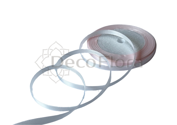 Лента атласная 0,6cm*25ярд - 119 - розовая