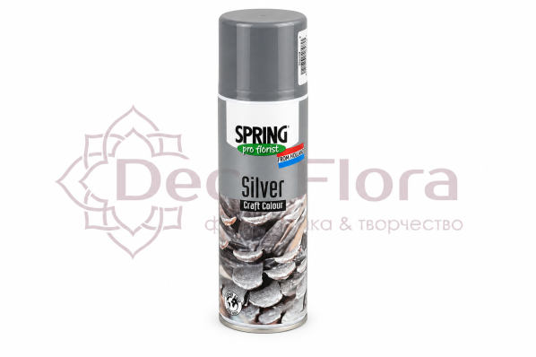 SPRING GLITTER SILVER Блеск спрей серебро 300мл
