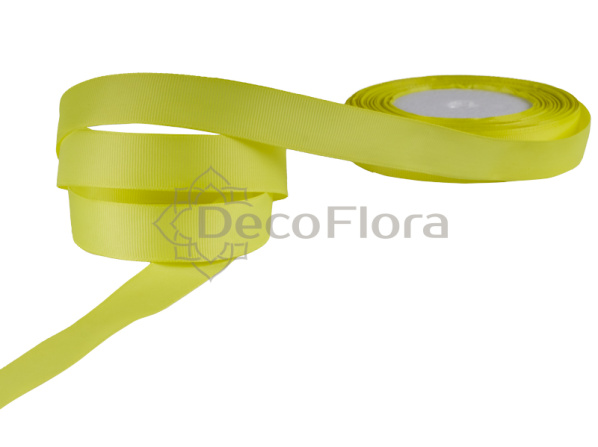 Лента репсовая 2cm*20м - 1067 - желтая