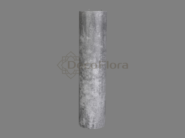 Свеча восковая Цилиндр D140 H600 - 14 серая